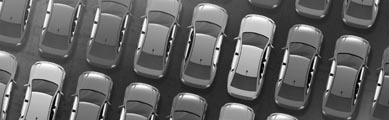 overhead view of a car lot - Brady Ware - SRC Dealership