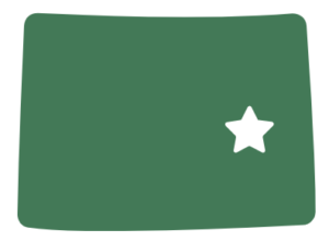 Silhouette of the State of Colorado 