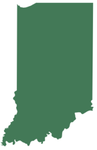 Silhouette of the State of Indiana