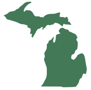Silhouette of the State of Michigan
