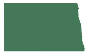 Silhouette of the State of North Dakota