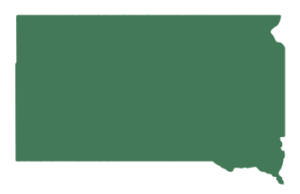 Silhouette of the State of South Dakota